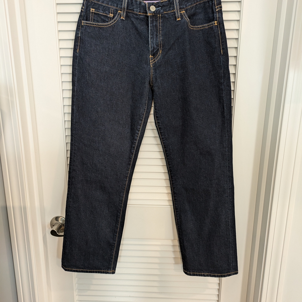 Classic Blue Straight Leg Denim Jeans Size 10 Regular